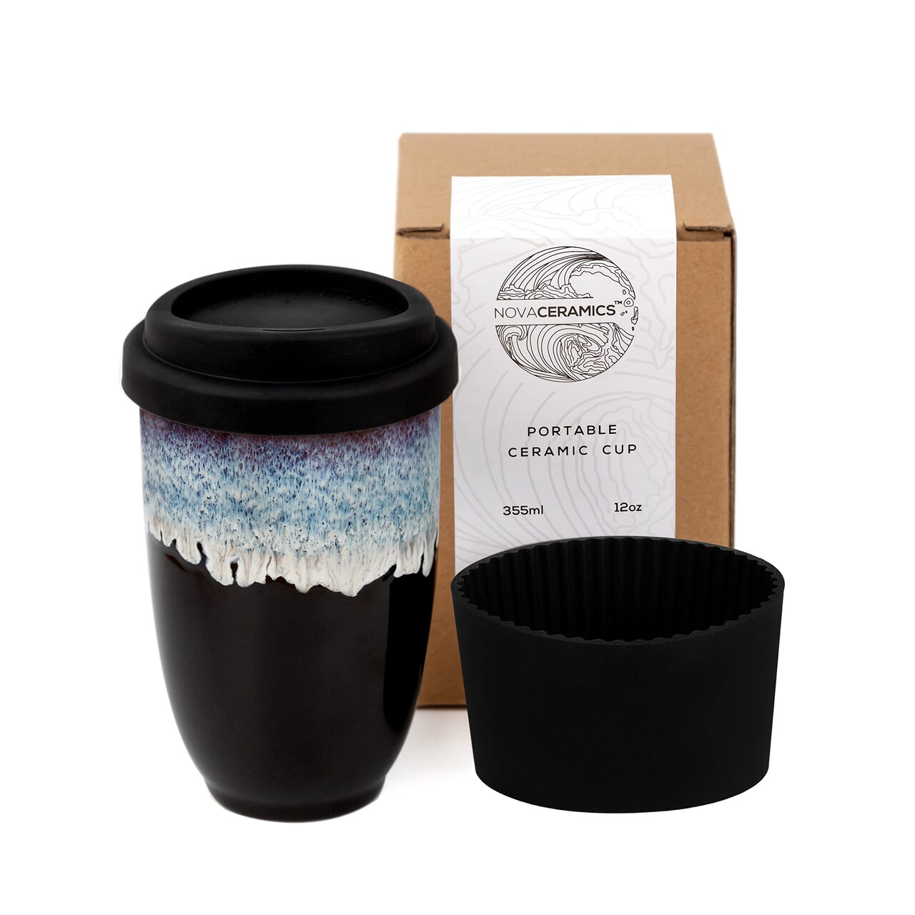 12oz Travel Coffee Mug - Unique Microwave & Dishwasher Safe Tumbler With Lid - Gifts For Women & Men